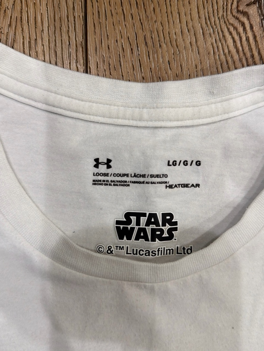 Under Armour x Star Wars Darth Vader Graphic Tee - White & Tan - Picture 3 of 7